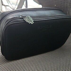 Diptyque Black Leather Makeup Toiletries Bag